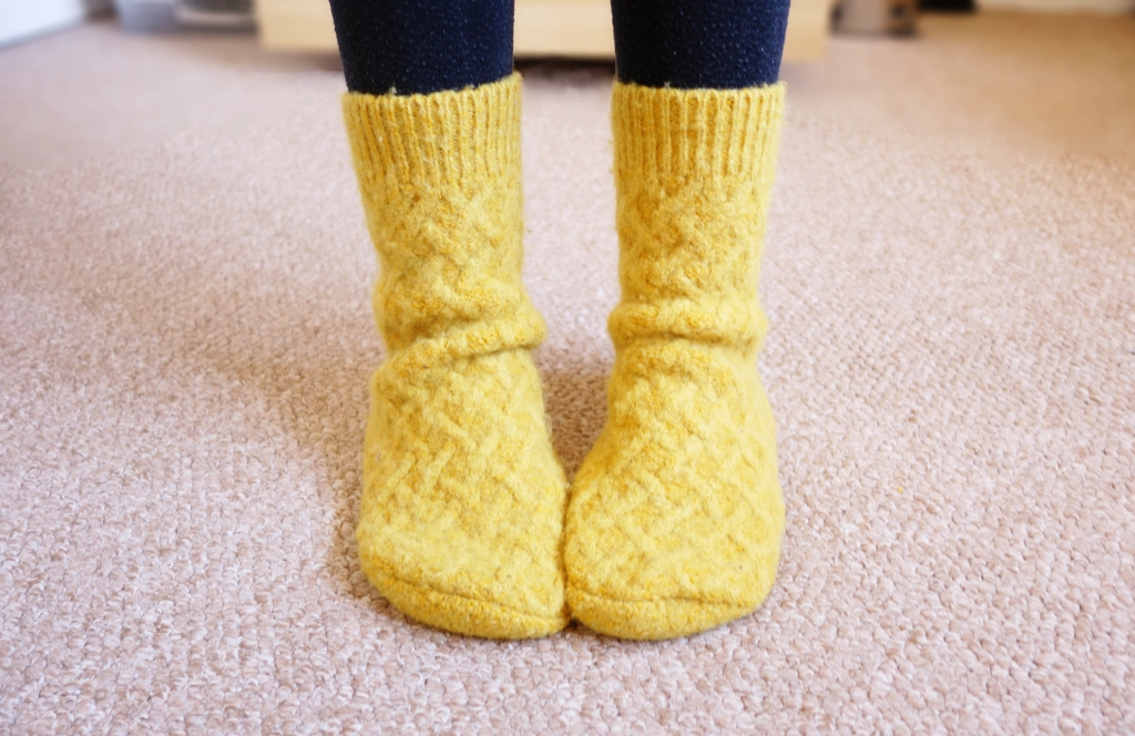 Sewing Tutorial: How to Make Cosy Slipper Socks from an Old Sweater